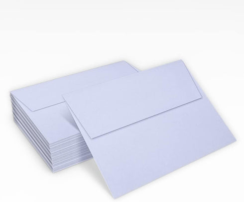 LUXPAPER A7 Invitation Envelopes for 5 x 7 Cards in 80 lb. Lilac, Printable Envelopes for Invitations, w/Peel and Press Seal, 50 Pack, Envelope Si...