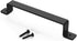 SMARTSTANDARD 12 Inch Barn Door Handle Rustic Black Long Solid Metal Pull Fits Barn Door Gate Garage Shed, Pack of 1...
