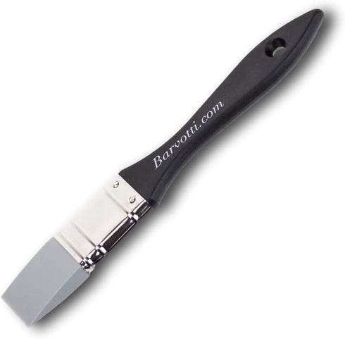Barvotti Silicone Color Shaper Brush (Mottler) - a Flat Sharp-Edged Flexible Tool to Apply, Move and Remove Acrylic Paints and Water Based Medium ...