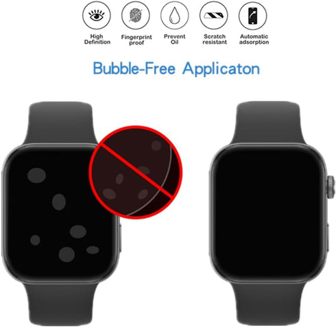 Screen Protector Compatible for FITVII HM57 Fitness Tracker, HD Full Coverage TPU Protective Film for HM57 1.85'' Fitness Tracker (6PCS)...