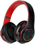 2022 Wireless Bluetooth Headphones,Colorful LED Lights Comfort Over Ear Foldable Headset with Built-in Microphone,FM,SD Card Slot,Wired for School...