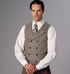 McCall's M8133A MEN/BOY COSTUME, A (S-M-L-XL-XXL-XXXL), White...