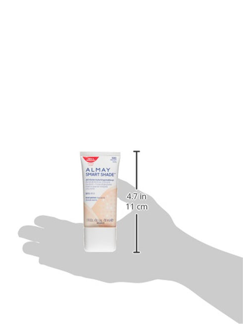 Almay Skintone Matching Foundation, Smart Shade Face Makeup, Hypoallergenic, Oil Free-Fragrance Free, Dermatologist Tested with SPF 15, 300 Straig...