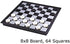 8x8 Board Checkers Draught 64 Squares, Table Game, Draughts, Checkers with Extendable Board 9x9 Inch, 12 Black 12 White Pieces Draughts 8x8 Board...