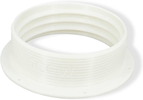 intulon 6-inch Tube Portable AC Air Conditioner/Fan Exhaust Plastic Hose Flange Wall Mount - Counter-Clockwise thread 6CCWMOUNT,Off White...