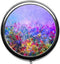 Abstract Hand Drawn Watercolor Flowers Cute Pill Box/Pill case-Round Pill Box/case- Three-Compartment Pill Box/Pill case...