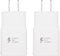Adaptive Fast Charging USB Wall Charger Adapter for Samsung Galaxy s24 s23 s22 S21S10 S6 S7 S8 S9 / Edge/Plus/Active, Note 5 8, 9, Note 10, LG Qui...