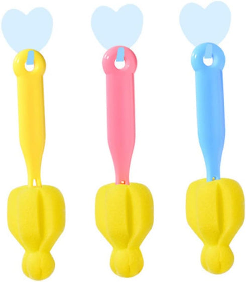 Set Pacifier Bottle Brush Bottle Brush Pacifier Cleaning Supplies Bottle Cleaner Brush Milk Bottle Cleaning Brush Tumbler Cup Brush Sponge Glass...