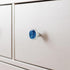 4 Pack 1.37" Floral Decorative Cabinet Knobs, Premium ABS Glass Cabinet Handles for Home Kitchen Bedroom | Unique Design & Fine Touch (Blue Abstra...