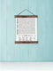 Wood & Canvas Wall Hanging Bathroom Word Search Forgot Phone Wall Art 12x14.5-Inch...