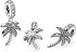 Palm Tree Dangle Charms 925 Sterling Silver Tree Pendant with Cubic Zirconia for Bracelets...
