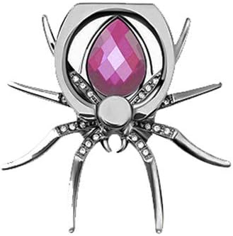 Spider Phone Ring Holder, Mobile Phone Grip Holder 360 Degree Rotatable Compatible with All Smartphones and Tablet (Pink)...