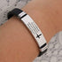 Inspirational Quote Cross Bracelets Faith Christian Bible Verse Silicone ID Wristband Religious Gifts for Men Women Boys Girls Stainless Steel Rub...