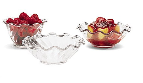 Carlisle FoodService Products Plastic Dessert Dish, 5 Ounces, Clear (Pack of 24)...