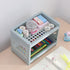 2 Tier Plastic Countertop Shelf Organizer Storage Rack, Multifunction Pantry Storage Organizer Kitchen Spice Rack Bathroom Shelf Organizer Tableto...