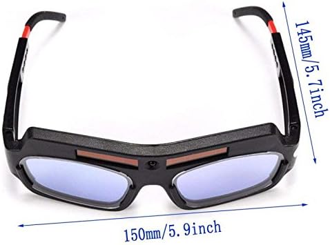 1 Pair Black Solar Auto Darkening Welding Goggle Safety Protective Welding Glasses Mask Helmet, Eyes Goggles Mask Anti-Flog Anti-glare Goggles...