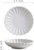 Gaolinci 3.5 Inches Flower Shape Ceramic Sauce Dish,Mini Side Seasoning Dish,Condiment Dishes/Sushi Soy Dipping Bowl,Snack Serving Dishes,Porcelai...