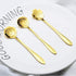 Flower Spoons 12-Pack 18/0 Stainless Steel Creative Cute Tableware include Rose Sunflower Sakura Mini Teaspoon Dessert Spoons by IRONX(Flower12)...
