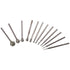Polishing Kits 12pcs Corundum Metal Carving F Needle Diamond Burr Bits Industry Tool Diamond Grinding Head Stone Ceramic Glass Carving...