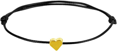 Gold Heart Anklet Bracelet for Women Men Teen Girls Boys Handmade Simple String Waterproof Ankle Bracelets for Women Minimalist Jewelry Adjustable...
