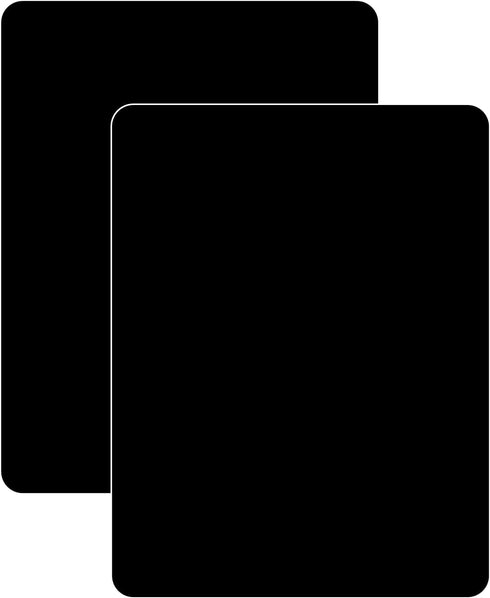 Cut N' Funnel Black Flexible Plastic Cutting Board Mat 2 Pack, 15" x 11.5", Made in the USA, Easily Funnels Foods, Knife Friendly, Easily Wipes Cl...