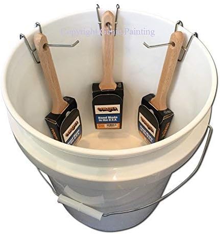 Brush Saver Professional Bucket Holder Bracket Painting Commercial Tools 3 Pack...
