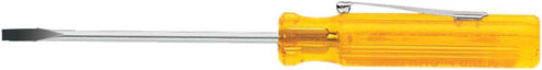 Klein Tools A131-2 1/8-Inch Flat Head Screwdriver with Keystone Tip, Made in USA, Pocket Clip, 2-Inch Round Shank and Comfordome Handle...