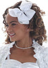 4" Inch Wide Solid Color Double Faced Satin Ribbon 25 Yards-Roll Great for Chair Sash, White...
