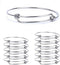 Serdokntbig Yumei Jewelry Adjustable Wire Blank Bangle Bracelet for Womens DIY Jewelry Making,2.6 Inch,Pack of 20...