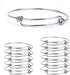 Serdokntbig Yumei Jewelry Adjustable Wire Blank Bangle Bracelet for Womens DIY Jewelry Making,2.6 Inch,Pack of 20...
