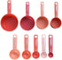 Farberware Measuring Cups and Spoons Set (9-Piece, Coral Ombre)...