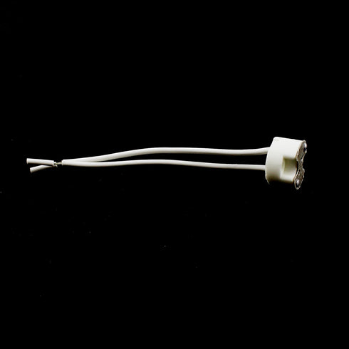 10PCS LED Halogen Ceramic Cable Connector Base Socket Adaptor G4 Lamp Socket 10cm White Silicone Lamp Head Cord for Pendant Wall Lamp Landscape La...