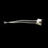 10PCS LED Halogen Ceramic Cable Connector Base Socket Adaptor G4 Lamp Socket 10cm White Silicone Lamp Head Cord for Pendant Wall Lamp Landscape La...