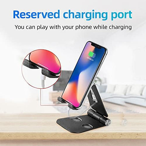 cocopar Monitor Stand Adjustable Desk Mobile Phone Holder Fully Foldable Aluminum Compatible for Smartphone Portable Monitor iPad iPhone 12 Pro Mi...