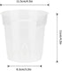 KINGLAKE GARDEN Clear Orchid Pots,4.5 Inch Clear Plastic Orchid Pots with Holes,16 Pack Clear Orchid planter Orchid Pots Plant Pots for Indoor Out...