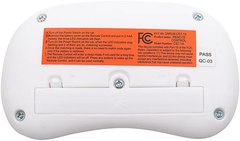 weelye CSR-12T 2.4G White Bluetooth Remote Control Remote Controller Transmitter Accessories Kids Powered Wheels Children Electric Ride On Toy Car...