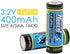 (2-Pack) 3.2V LiFePo4 14430 (14 x 43mm) 400mAh Rechargeable Battery for Solar Panel Light, Tooth Brush, Shaver, Flashlight...