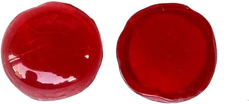 Rastogi Handicrafts Centerpieces,Glass Gems for Vase Fillers,Wedding Decoration Pebbles One Side Flat 100 pcs (Red) 12mm...