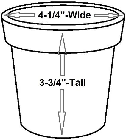 MPT01887 Fluer De Lis Series Metal Planter Flower Pot, 4", Color Surf Blue...