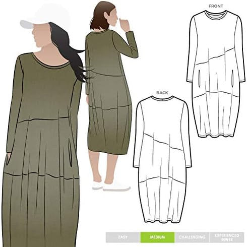 Style Arc Sewing Pattern - Venice Knit Dress (Sizes 18-30)...