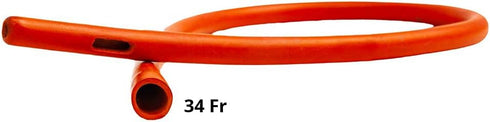 HealthAndYoga™ Enema Rubber Colon Tube – Open End (20” x 34 FR) - Replaceable Compatible Enema Kit Supplies- Comfortable, Deeper & Higher Gut Clea...