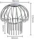 3 Inch 304 Stainless Steel Gutter Guard, Filter Strainer Fits for Round Downspout, Anti-Blocking Line Cap Drain Cover...