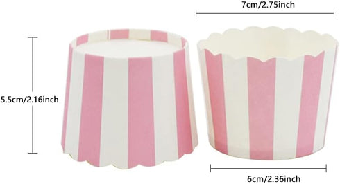 100pcs Random Colorful Premium Greaseproof Cupcake Paper Liners No Muffin Pan Needed Cupcakes Papers...