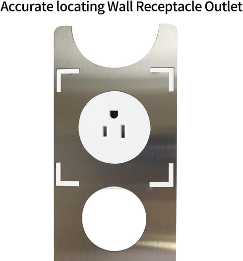 Ceramic Tile Hole Locator, Stainless Steel Universal Punching Tool for Wall Receptacle Outlet, Faucets and Water Heater Pipes, Measuring Range 300...
