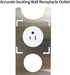Ceramic Tile Hole Locator, Stainless Steel Universal Punching Tool for Wall Receptacle Outlet, Faucets and Water Heater Pipes, Measuring Range 300...