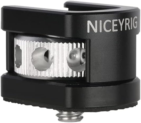 NICEYRIG Cold Shoe Mount Adapter with 1/4’’ Mounting Screw for Microphone Flash LED Video Light - 499...