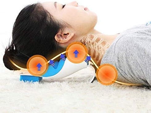 Chiropractic Pillow, LiuYX Cervical Pillow Neck Traction Device, Neck Massage Cervical Pillow, Neck Support Pillows for Pain Relief, Neck and Shou...