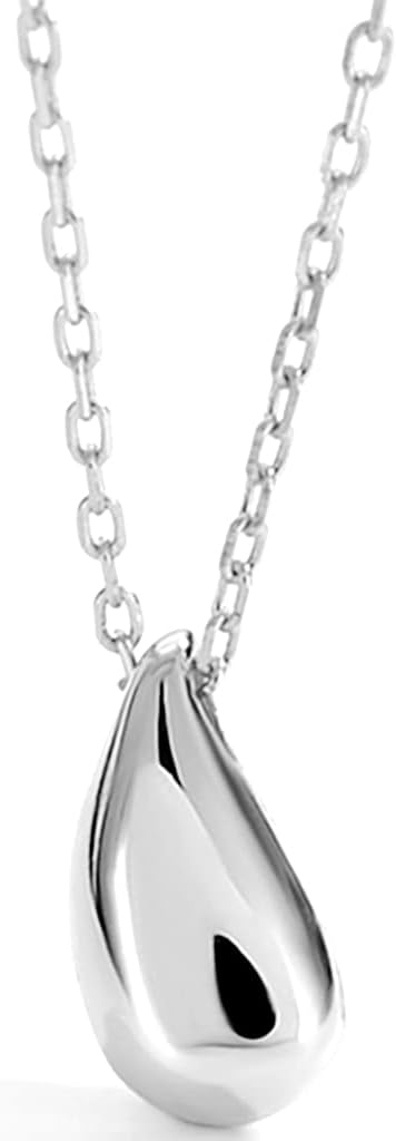 Jude Jewelers Stainless Steel Water Tear Drop Charm Wedding Statement Anniversary Party School Holiday Collar Necklace...