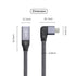 xiwai Left Right Angled USB-C USB 3.1 Type C Male to Female Extension Data Cable with Sleeve for Laptop...