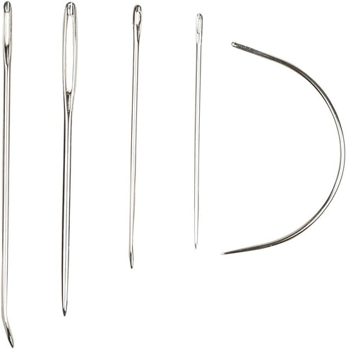 Eketirry Hand Sewing Needle Kit, Heavy Duty Household Hand Needles for for Home Upholstery Carpet Leather Canvas Repair (7 Pieces)...